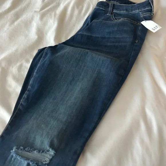 GAP Distressed Skinny Jeans in Dark Denim NWT - Picture 5 of 5